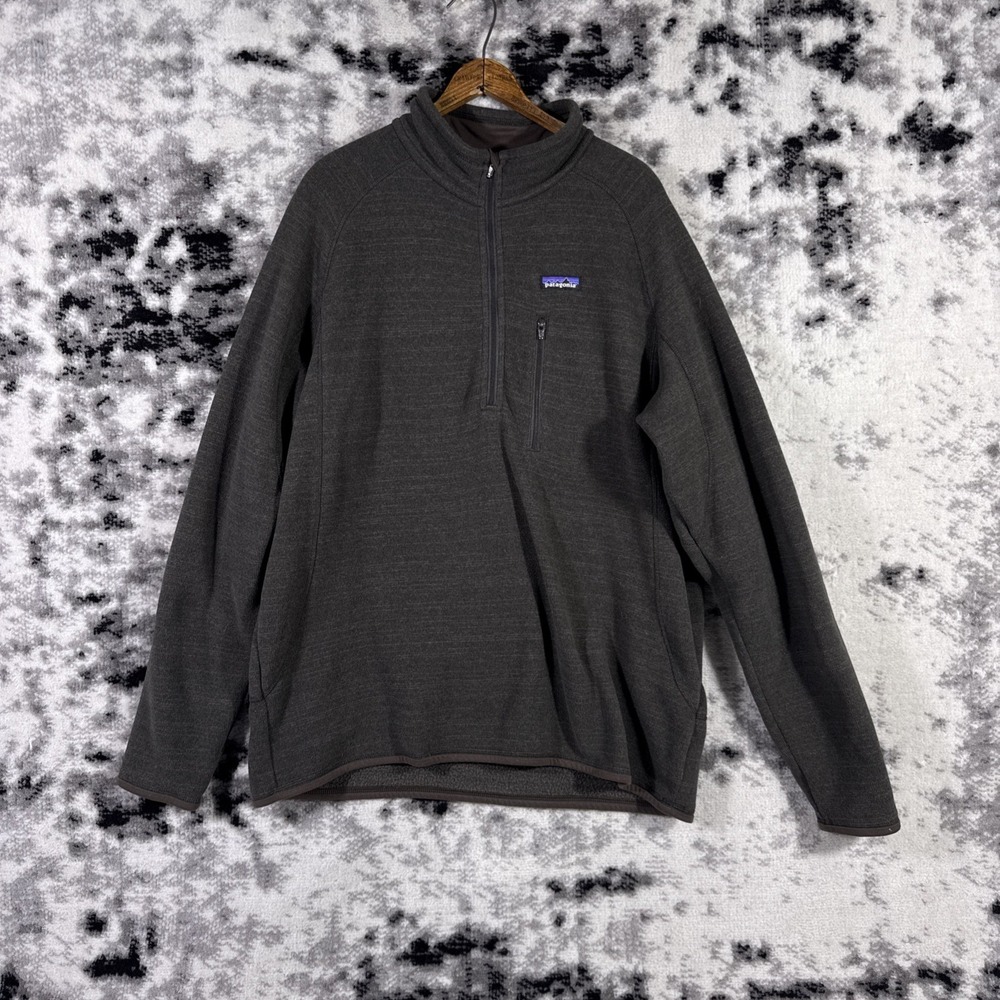 Patagonia Better Sweater 1/4 Zip Mens Size Extra Large‎ Brown Chest Zip Gorp